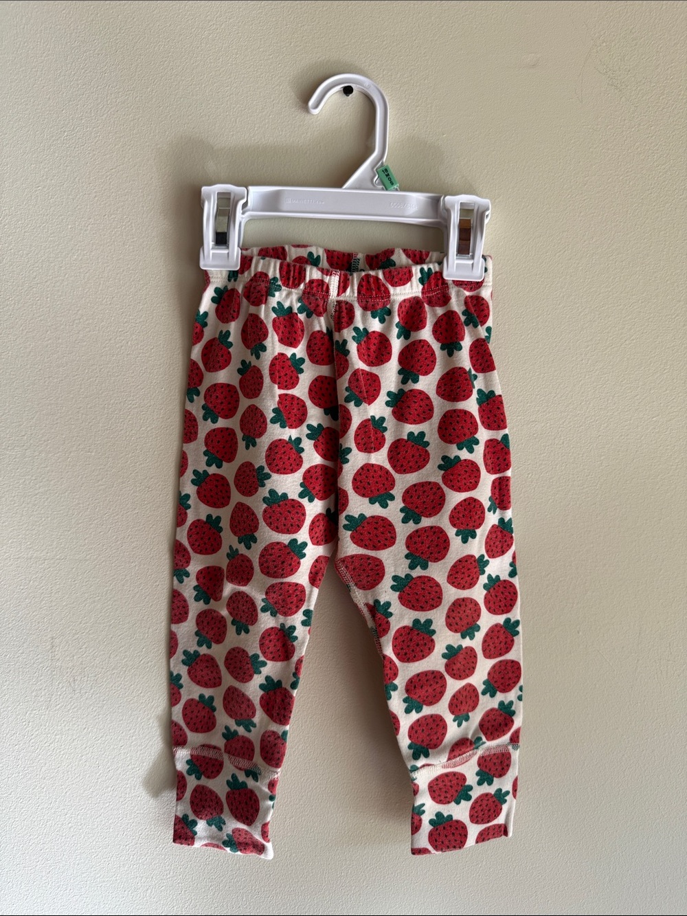 HANNA ANDERSSON Strawberry Print Cotton Toddler Pants